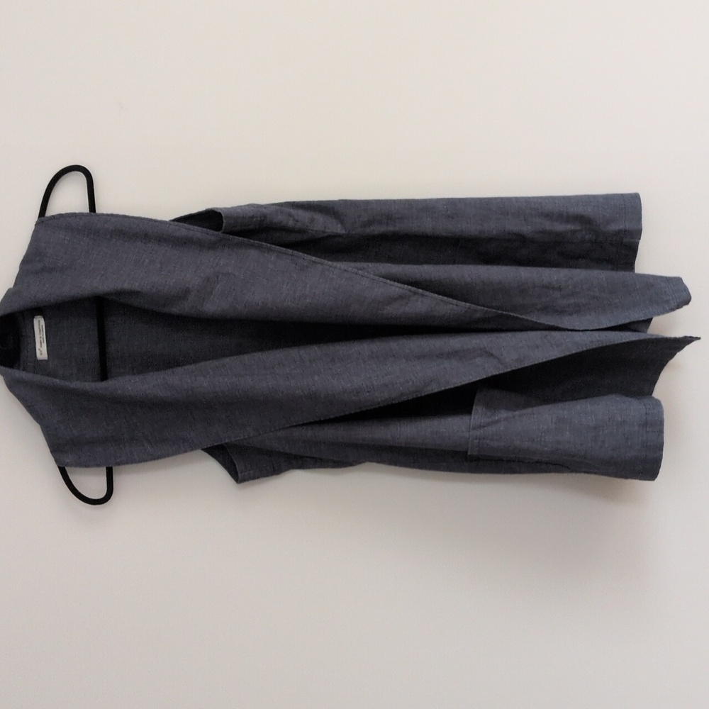 WE3 by Twigg & Hottie Hemp Blend Longline Lagenlook Vest Duster Made in Canada